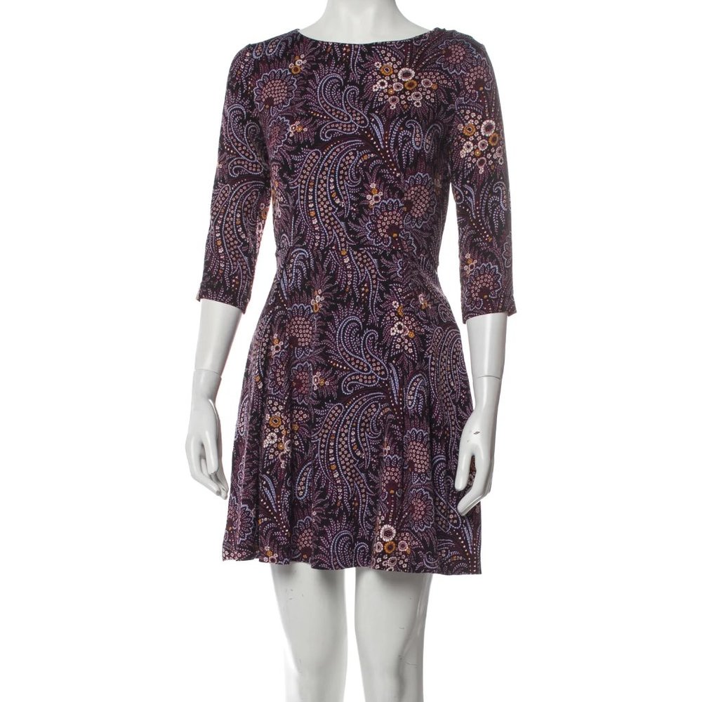 Suno paisley silk dress XS 0 Anthropologie